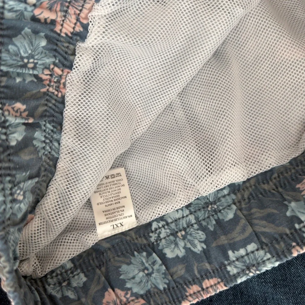 Faherty Beacon Trunk Mens XXL Marine Multi Floral Swim Shorts 7 Inch Inseam